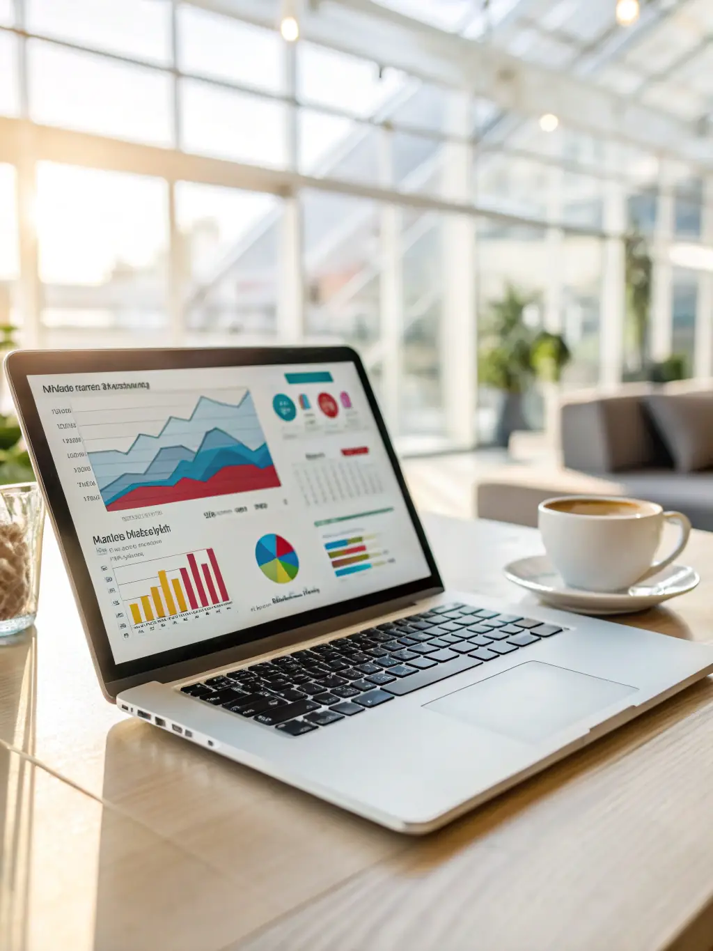 A close-up shot of a computer screen displaying an email marketing campaign dashboard with positive performance metrics, showcasing DuoHaus Marketing's expertise in email marketing.
